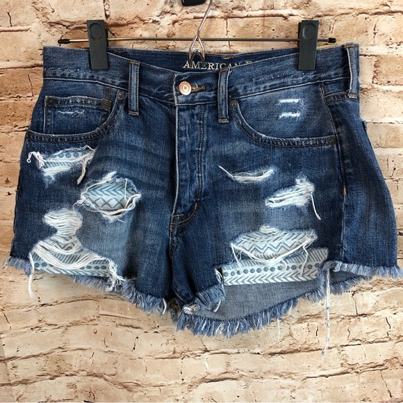 American Eagle Outfitters Pants - New American Eagle Hi Rise Festival Vintage Fit Jean Denim Shorts 6